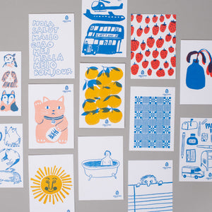 2027 Egg Press Letterpress Postcard Wall Calendar