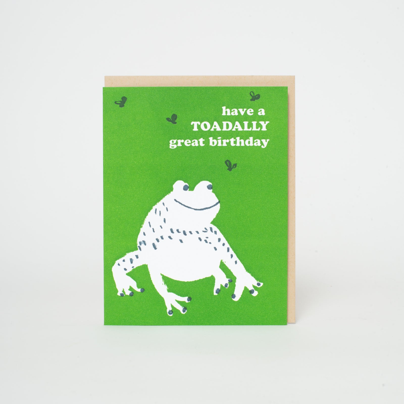 Toadally Awesome Birthday Letterpress Greeting Card