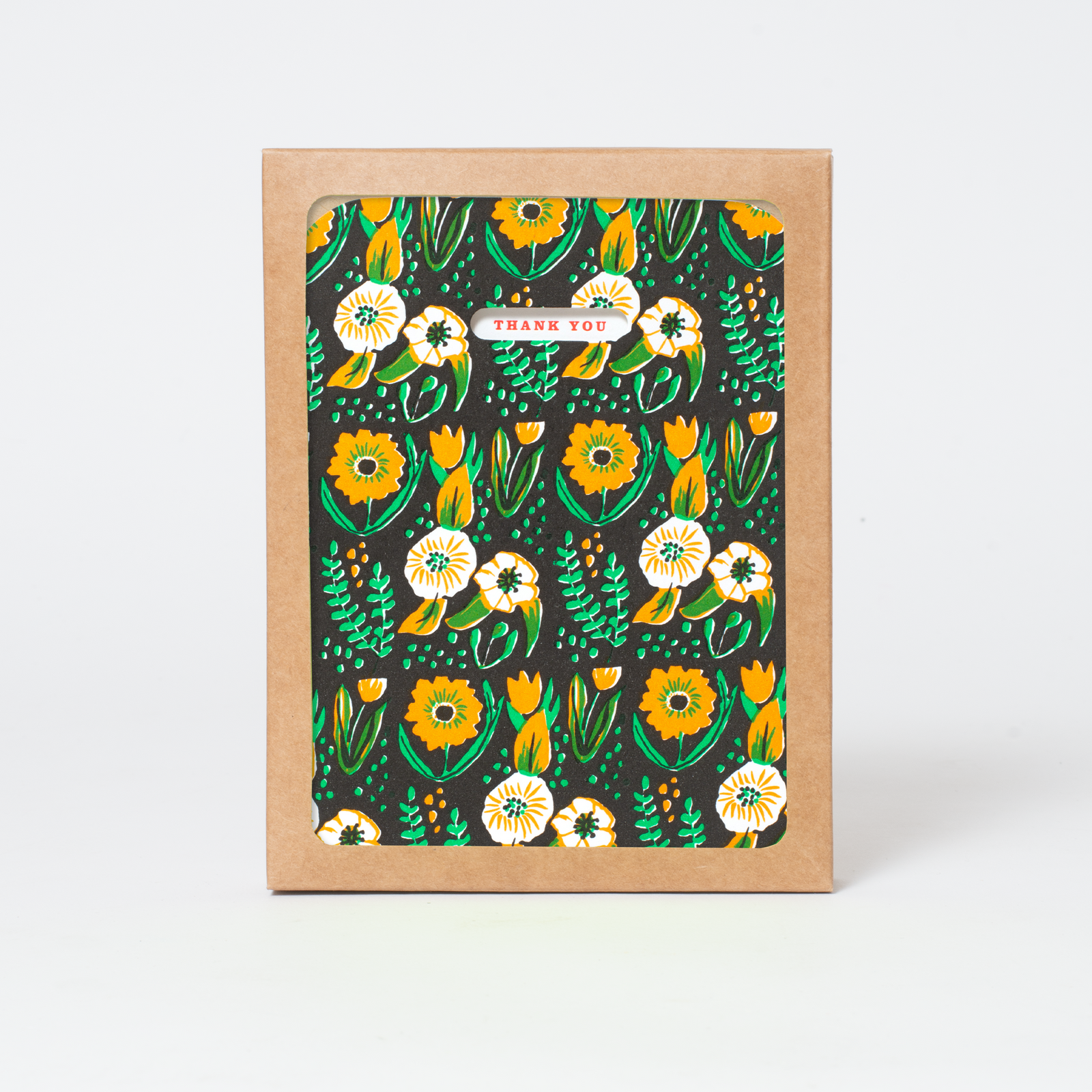 Folk Floral Thank You Greeting Card Boxed Set