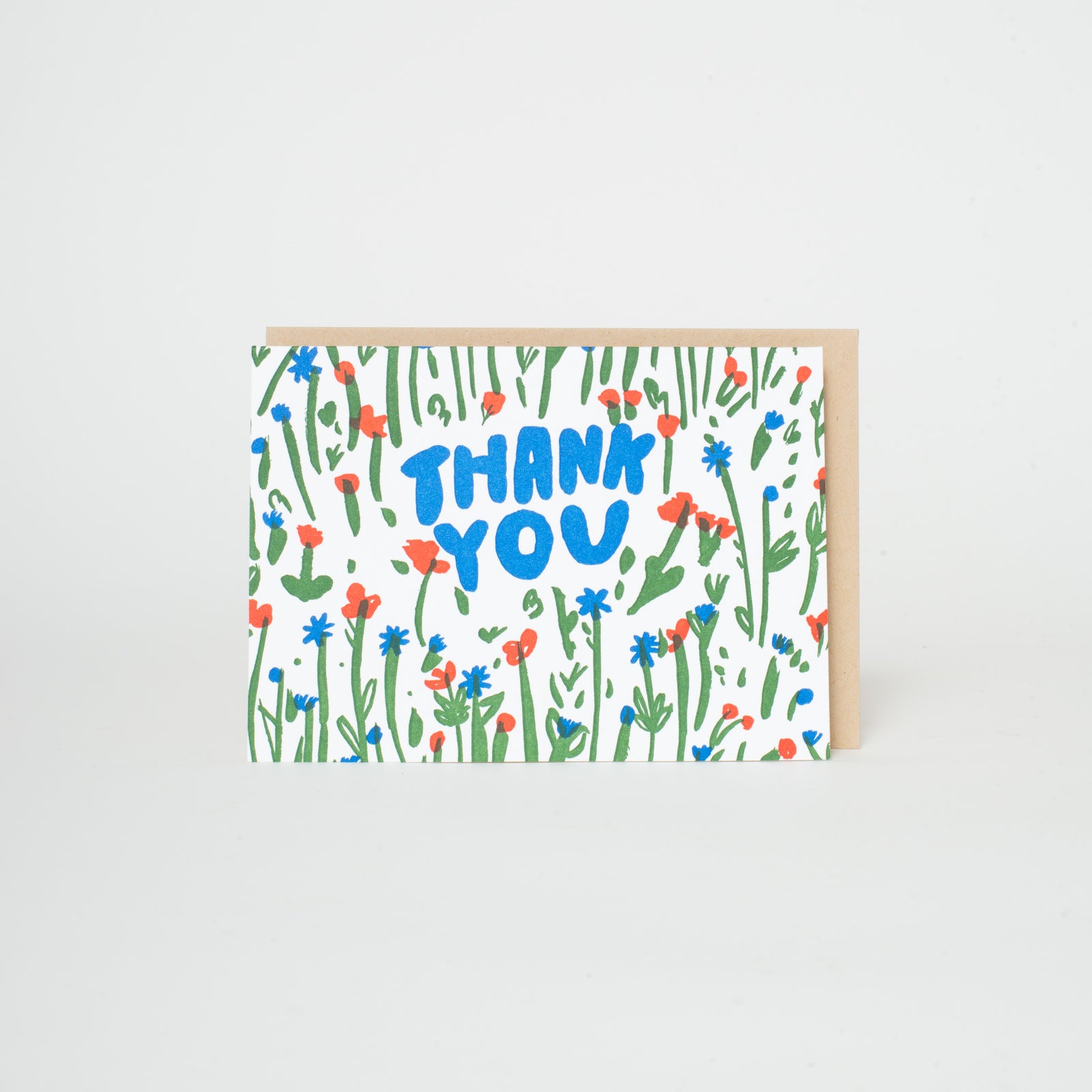 Meadow Thank You Letterpress Greeting Card