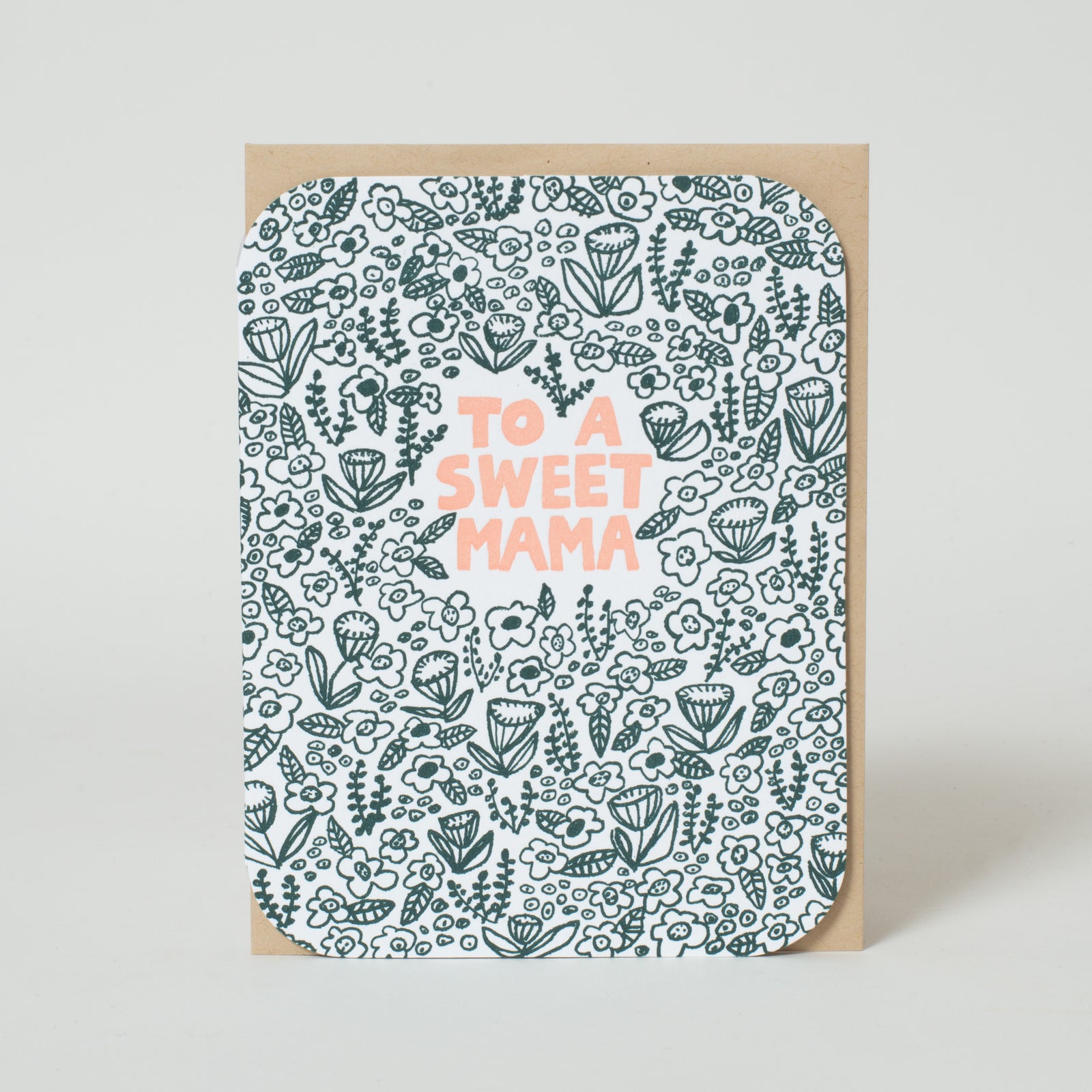 Sweet Mama Letterpress Greeting Card