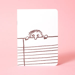 Nosey Guy B6 Softcover Blank Notebook