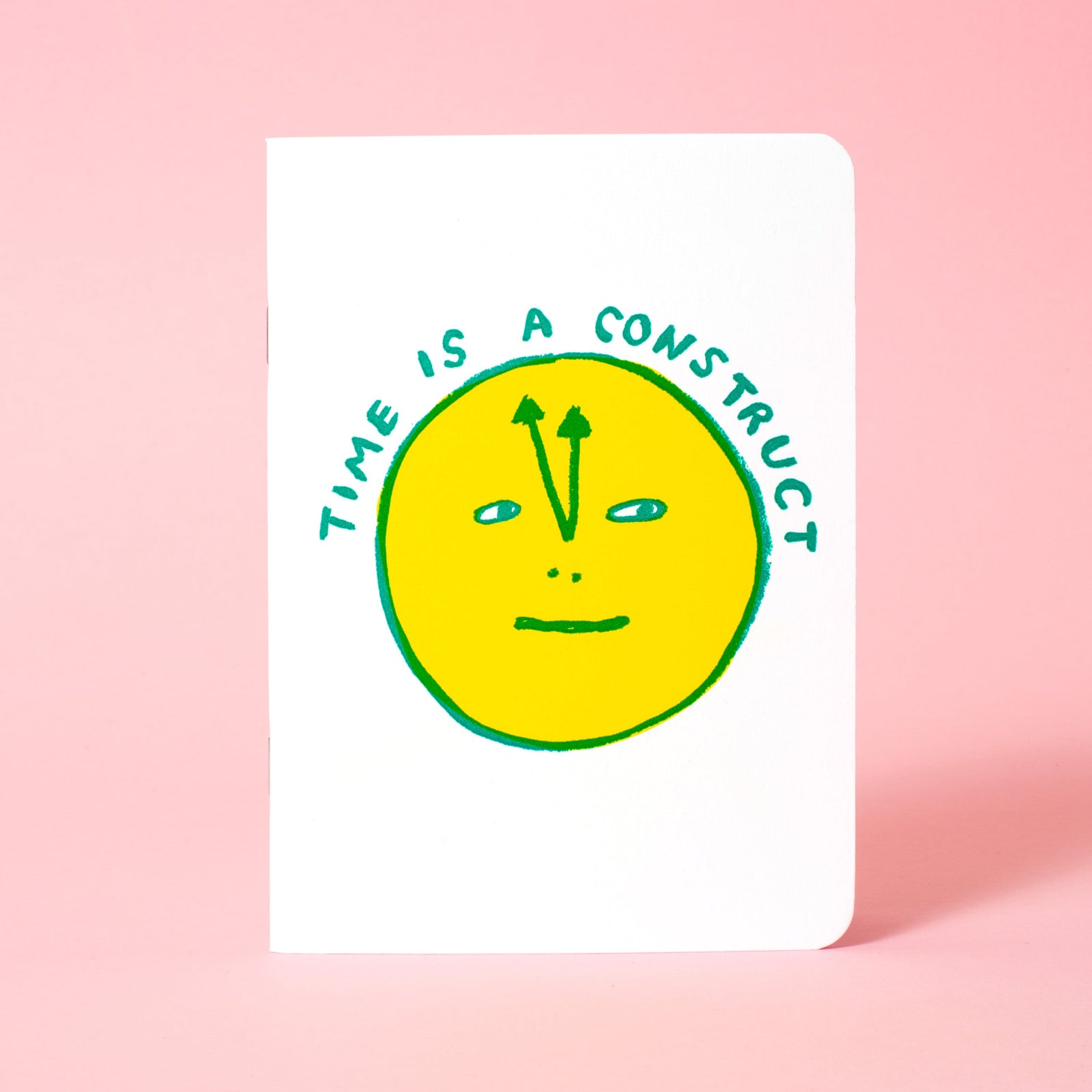 Time Is A Construct B6 Softcover Blank Notebook