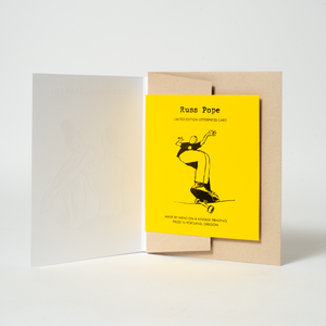 Butt Seriously Funny Love Letterpress Greeting Card By Russ Pope