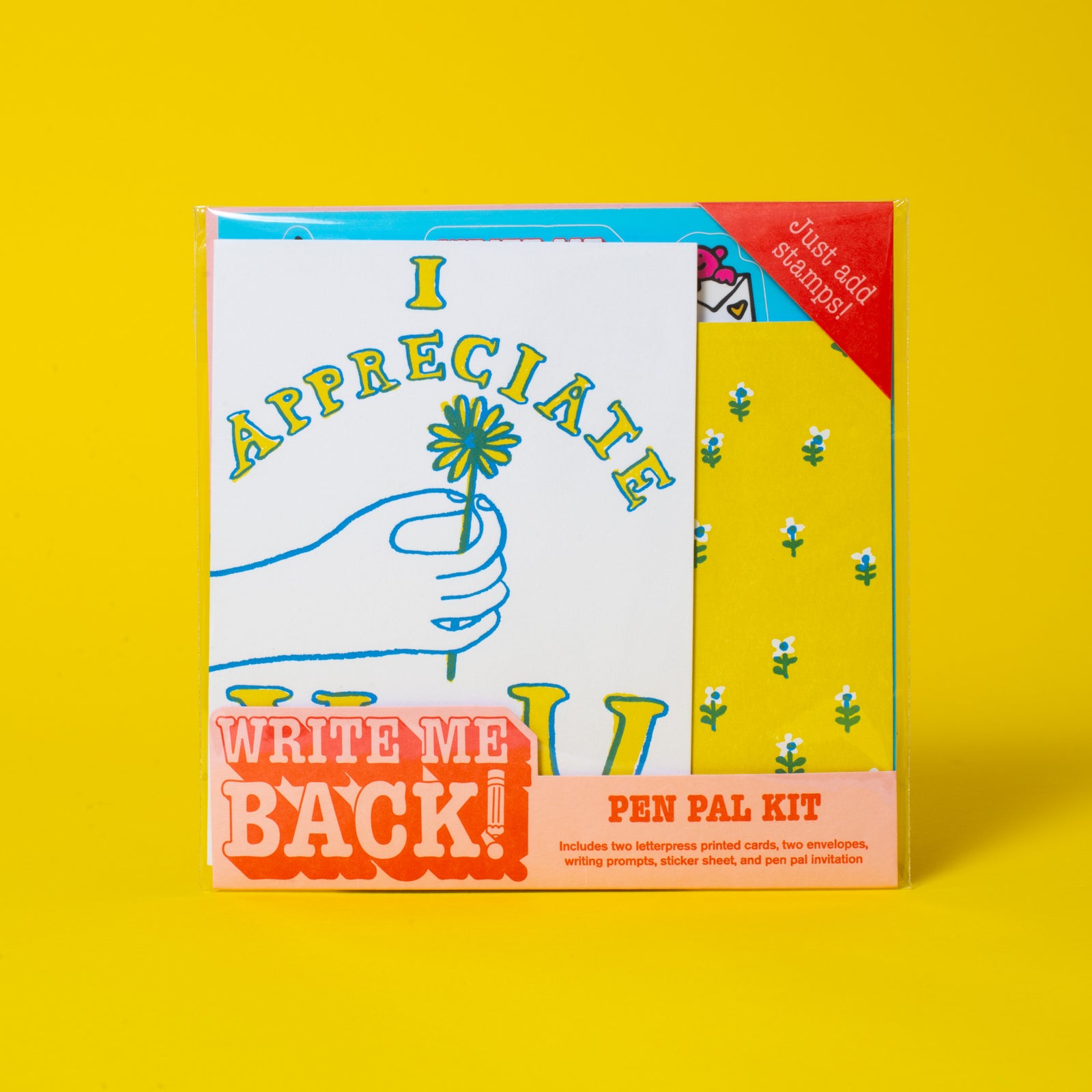 Appreciate You + Flower Write Me Back! Pen Pal Kit