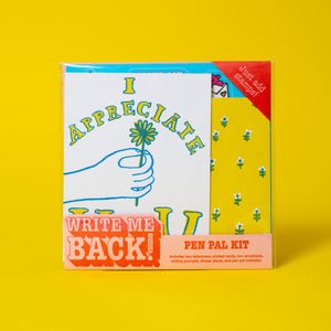 Appreciate You + Flower Write Me Back! Pen Pal Kit
