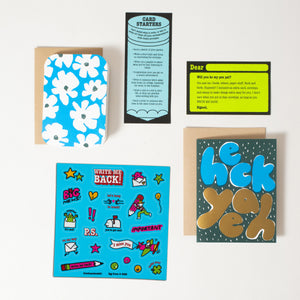 Heck Yeah + Flower Write Me Back! Pen Pal Kit