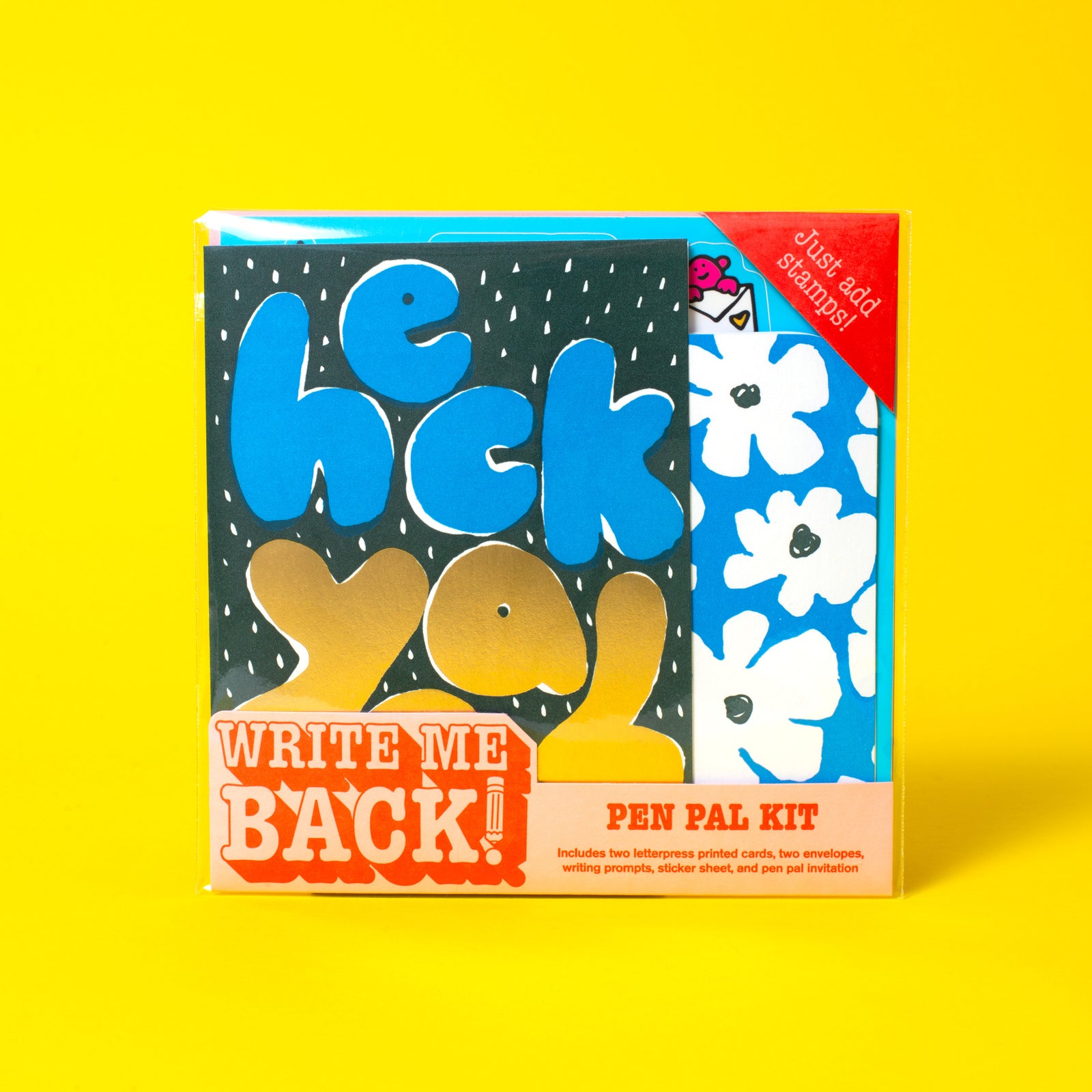 Heck Yeah + Flower Write Me Back! Pen Pal Kit