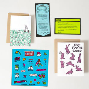 Hop You're Good! Bunnies Write Me Back! Pen Pal Kit